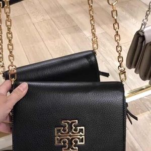 Tory Burch leather crossbody Burgundy or Black